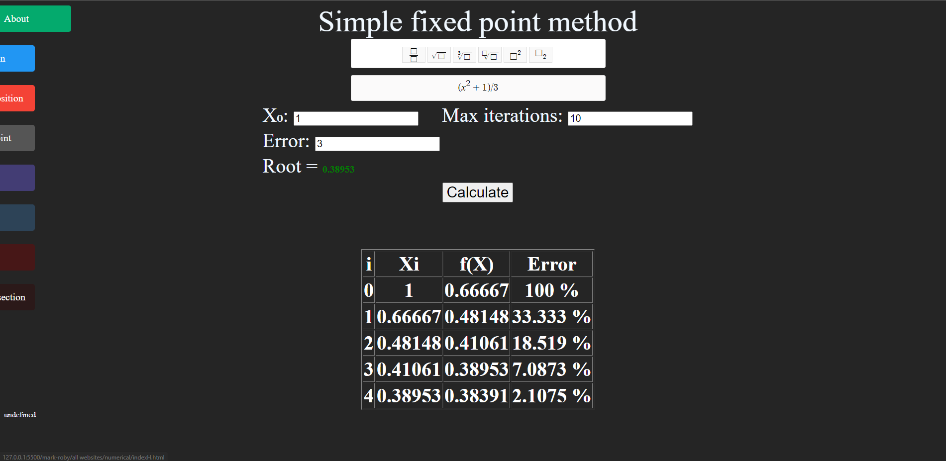 The photo of project 'Numerical Calculater' 